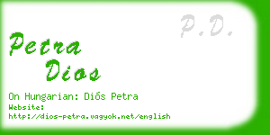 petra dios business card